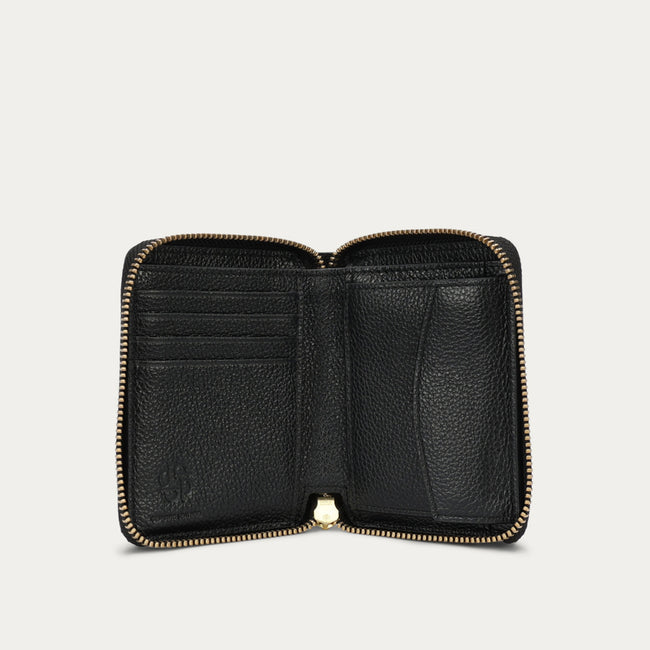 Mini Wallet - Black Croc