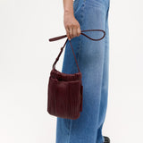 Mr Cinch Pouch - Claret Pleated