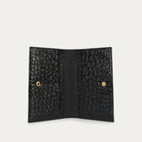 Passport Wallet - Black Croc