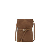 Penny Phone Pouch - Hazel Suede