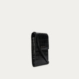 Poucheroo Phone Wallet - Black Croc