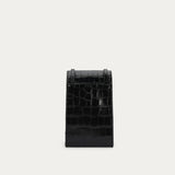 Poucheroo Phone Wallet - Black Croc