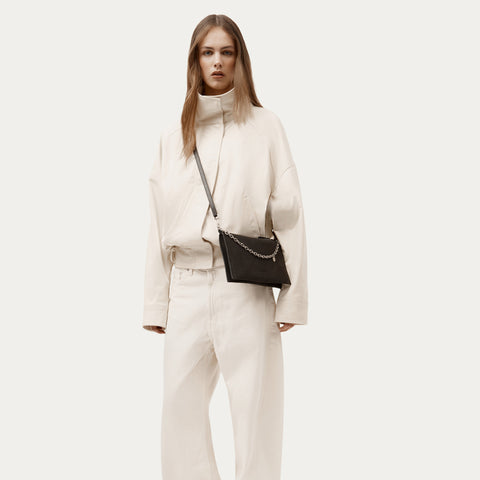 Siamese Bag - Asphalt Suede