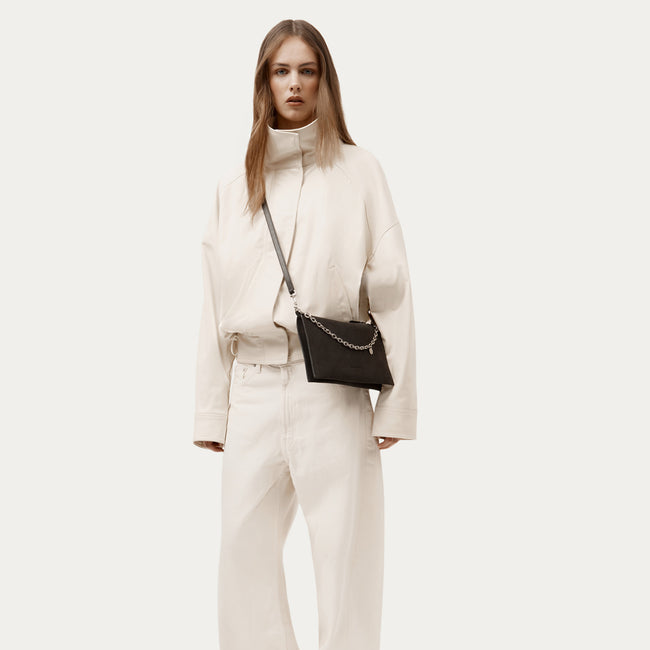 Siamese Bag - Asphalt Suede