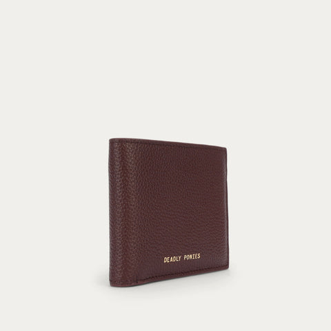 Unisex Flip Wallet - Dark Cherry