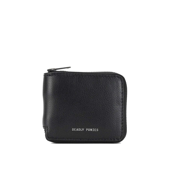 Unisex Zip Wallet - Black/Silver