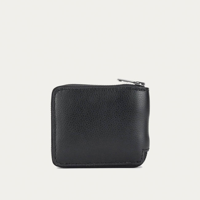 Unisex Zip Wallet - Black/Silver