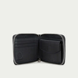 Unisex Zip Wallet - Black/Silver