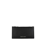Zip Card Holder - Black/Silver