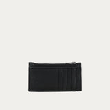 Zip Card Holder - Black/Silver