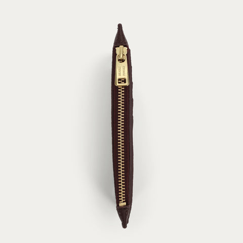 Zip Card Holder - Dark Cherry