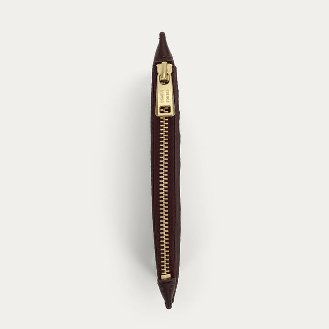 Zip Card Holder - Dark Cherry