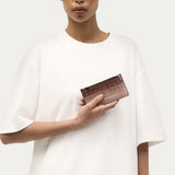 Zip Card Holder - Eclipse Croc