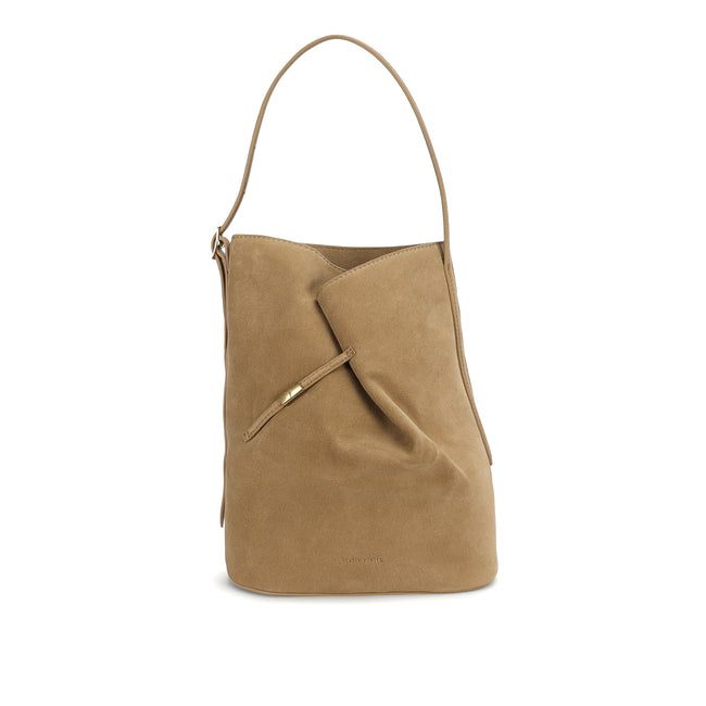 Clippity Tote - Oat Suede