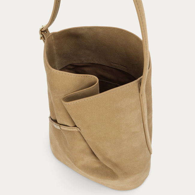 Clippity Tote - Oat Suede