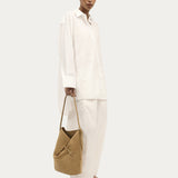 Clippity Tote - Oat Suede