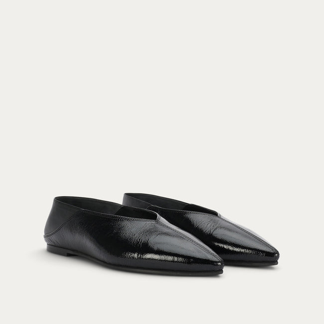Epona Flat - Black Patent