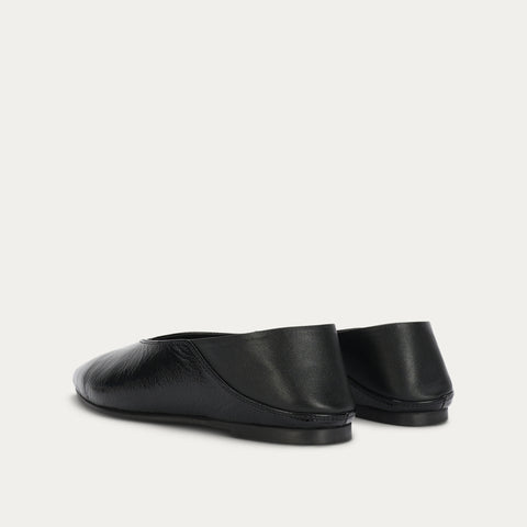 Epona Flat - Black Patent