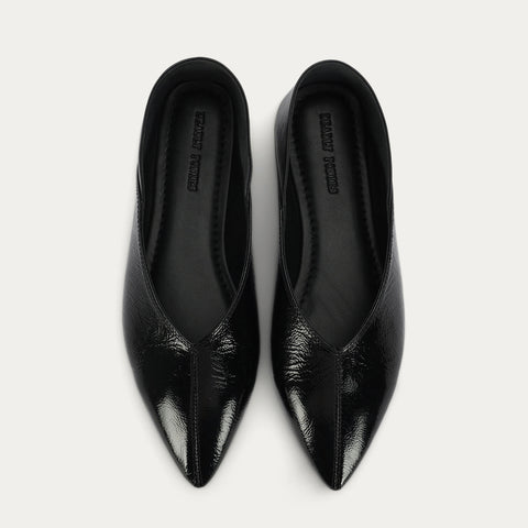 Epona Flat - Black Patent