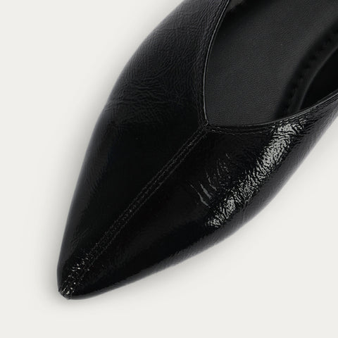 Epona Flat - Black Patent