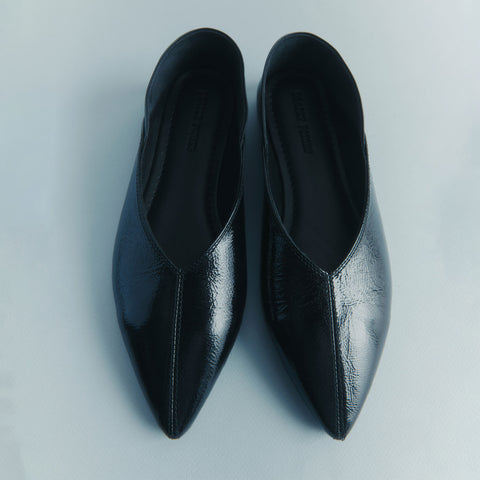 Epona Flat - Black Patent