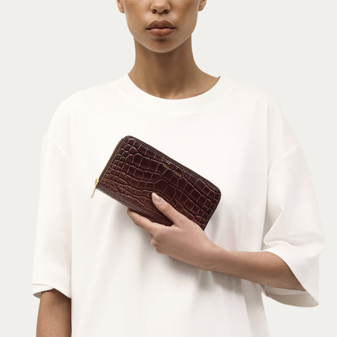 Maxi Wallet - Eclipse Croc