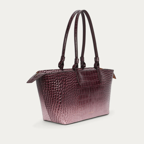 Medium Bandit Tote - Eclipse Croc