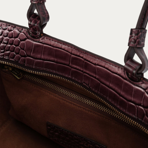Medium Bandit Tote - Eclipse Croc