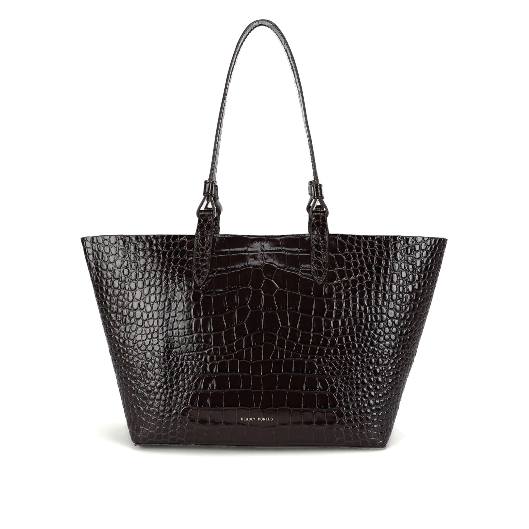 Deadly Ponies Tote Bag Mr Bandit Tote Espresso Croc