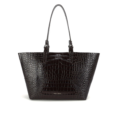 Mr Bandit Tote - Espresso Croc