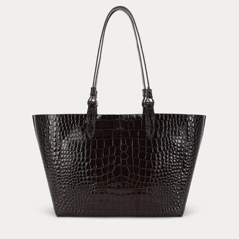 Mr Bandit Tote - Espresso Croc