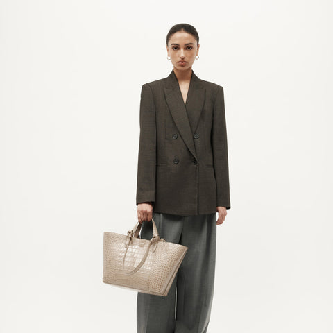Mr Bandit Tote - Oat Croc