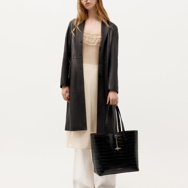 Mr Porter Tote - Black Croc
