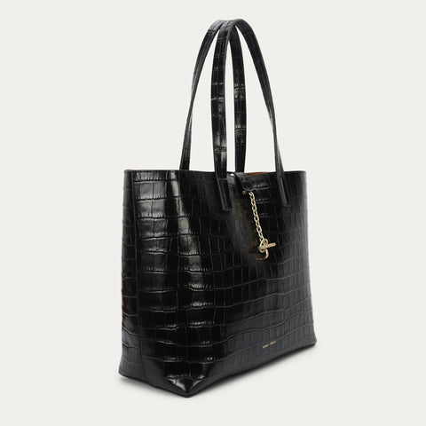 Mr Porter Tote - Black Croc