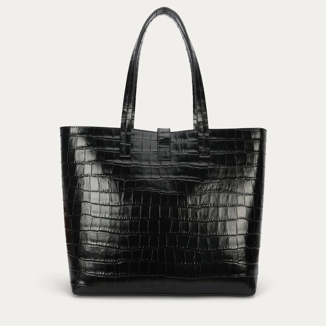 Mr Porter Tote - Black Croc
