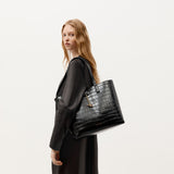 Mr Porter Tote - Black Croc