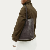 Mr Scurry Tote Midi - Flint Croc