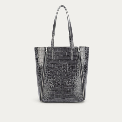 Mr Scurry Tote Midi - Flint Croc