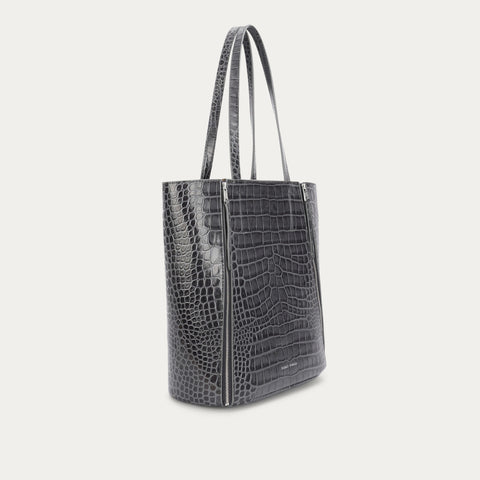Mr Scurry Tote Midi - Flint Croc