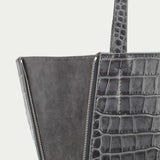 Mr Scurry Tote Midi - Flint Croc