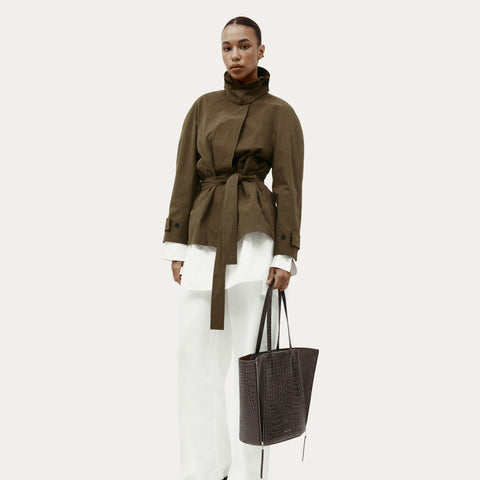 Mr Scurry Tote Midi - Flint Croc