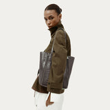 Mr Scurry Tote Midi - Flint Croc