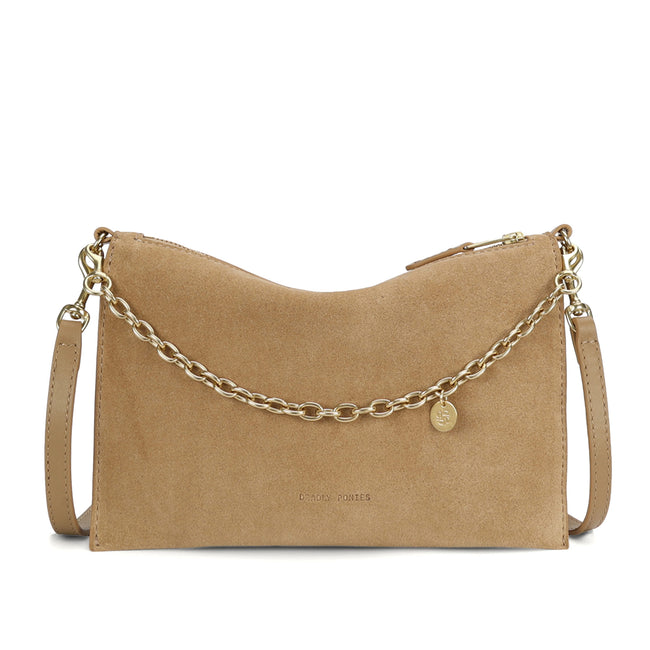 Siamese Bag - Oat Suede