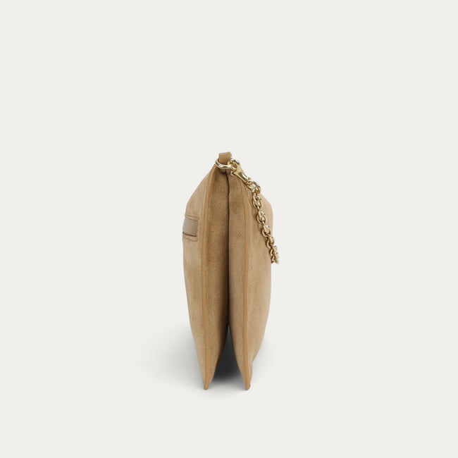 Siamese Bag - Oat Suede