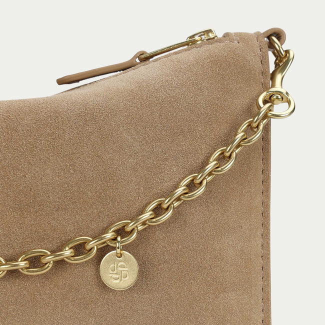 Siamese Bag - Oat Suede
