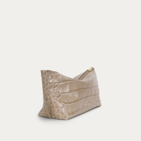Poucher Grande - Oat Croc