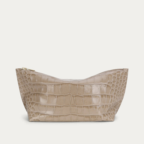 Poucher Grande - Oat Croc
