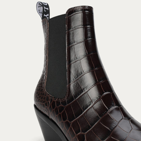 Rider Boot - Espresso Croc