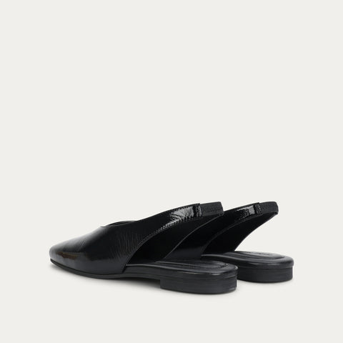 Saddleback Flat - Black Patent