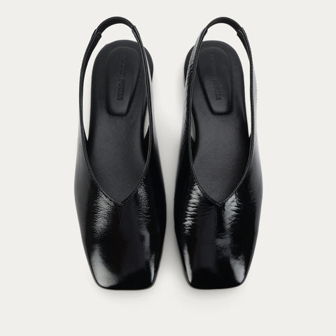 Saddleback Flat - Black Patent